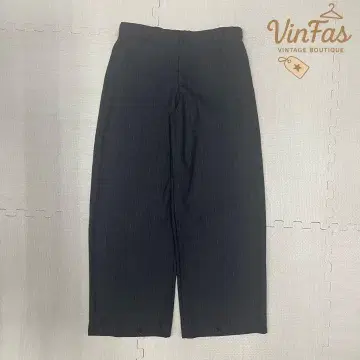 00s vintage 핀스트라이프 슬랙스 팬츠 블랙