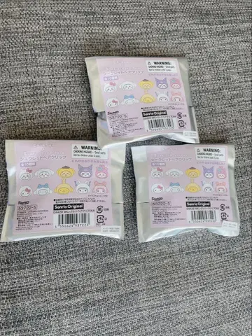 치이카와 (먼작귀) 산리오 시크릿 헤어 클립 미개봉 3개