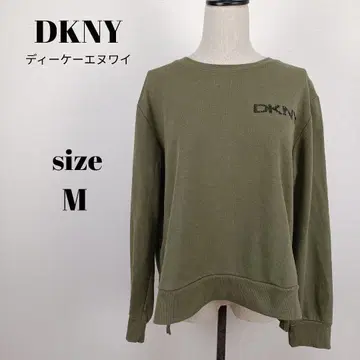 [ a1894 ] DKNY JEANS 긴팔 상의 안쪽 기모 M 카키