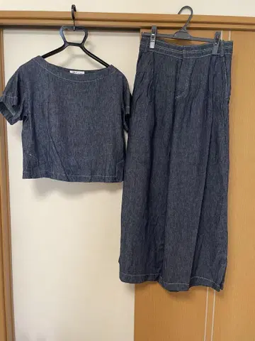 49AV. 준코 시마다 린넨 데님 셋업