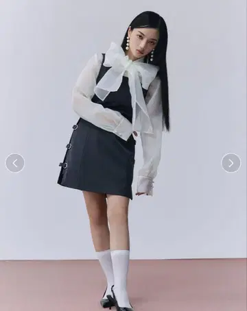 완판템 eimy istoire 사이드 벨트 원피스 S