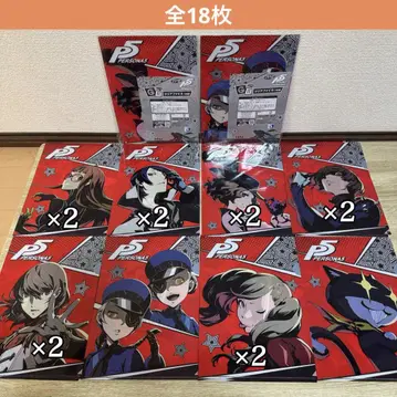 SEGA 럭키 쿠지 페르소나 5 P5 G상 클리어 파일 18개 묶음 판매