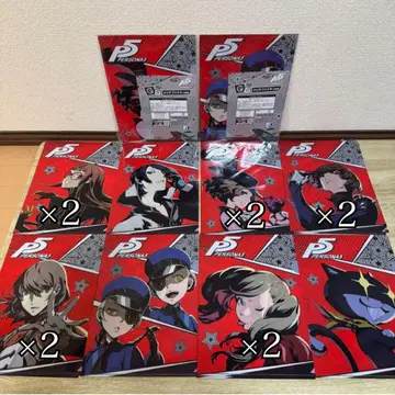 SEGA 럭키 쿠지 페르소나 5 P5 G상 클리어 파일 17개 묶음 판매