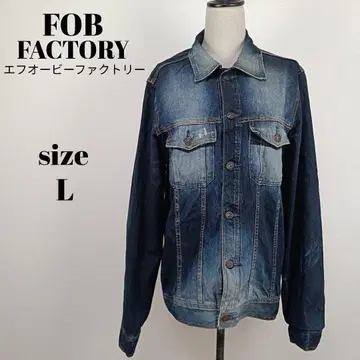 [ a1895 ] FOB FACTORY 데님 자켓 G 3 블루