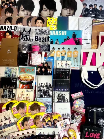 아라시 굿즈 부채/CD/DVD/응원봉/타월/백 등