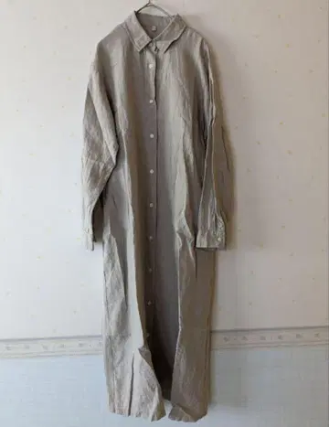 오늘 최종 무인양품 프렌치 린넨 원피스