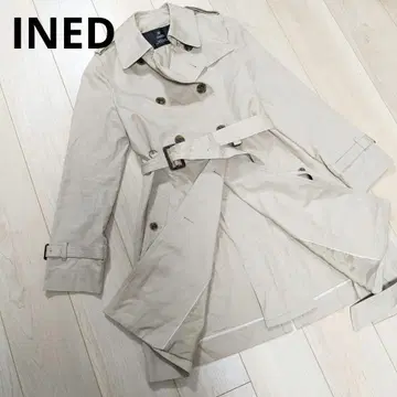 새상품급 INED 이네드 트렌치코트 베이지 11호 벨트 포함