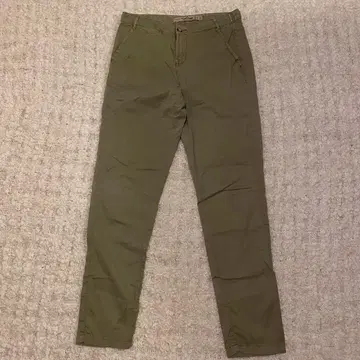 ZARA 카키 팬츠 치노 팬츠 테이퍼드 여성용 36