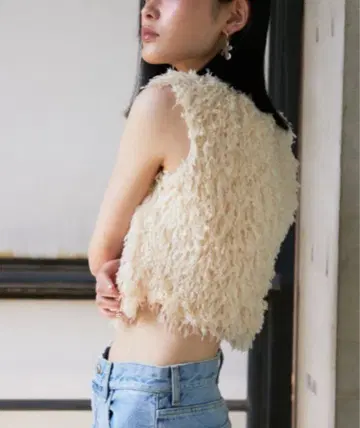 SLY SHEER FEATHER TOPS 시어 페더 상의