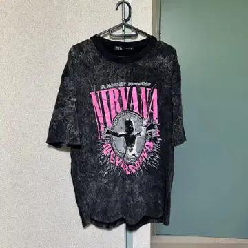 ZARA NIRVANA 남성용 티셔츠 프리 사이즈(L 사이즈 상당)