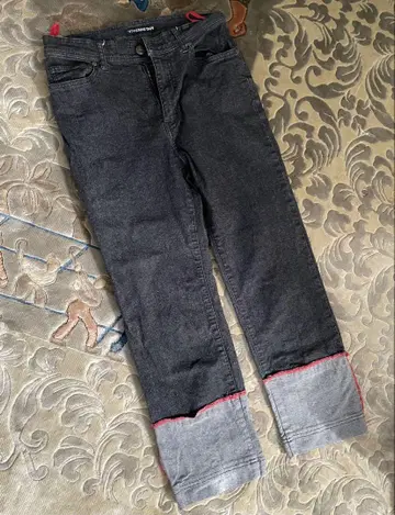 비비안 탐 데님 팬츠 칠부 드래곤
