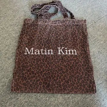 Matin Kim 토트백 레오파드 무늬