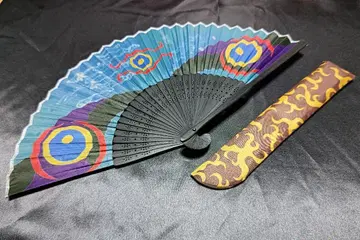 모노노케 약장수 기모노 패턴 부채