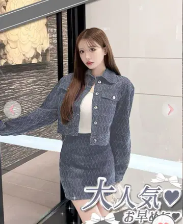 cheri mi 데님 스커트 셋업