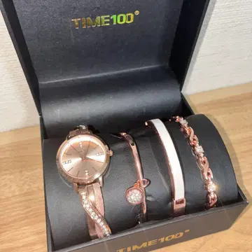 [ 미사용 새상품 ] TIME100 시계 팔찌 4종 세트