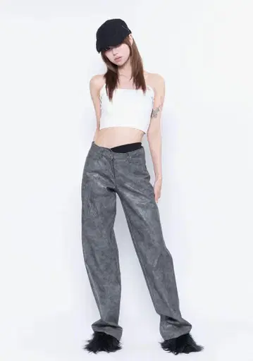 theredthread S butterfly leather pants
