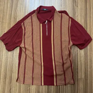 BEAMS 하프 지퍼 피케 셔츠 S 사이즈