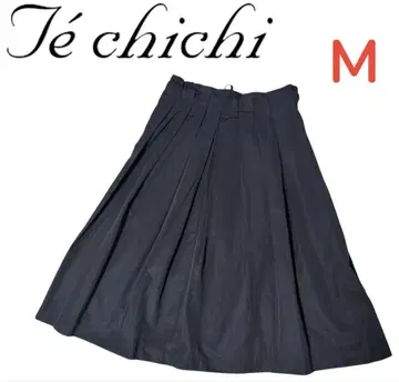 새상품 택 포함 Te chichi 스커트 플레어 플리츠 네이비 M
