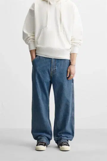 ZARA 자라 릴랙스핏 카펜터 청바지 EU40 JP31