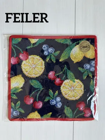미사용 새상품 FEILER 페이 라플루타 후르츠 대형 손수건