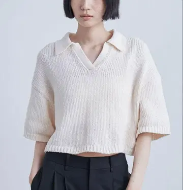 [ MIESROHE ] 몰얀 오픈 카라 NT [ 새상품, 택 포함 ]