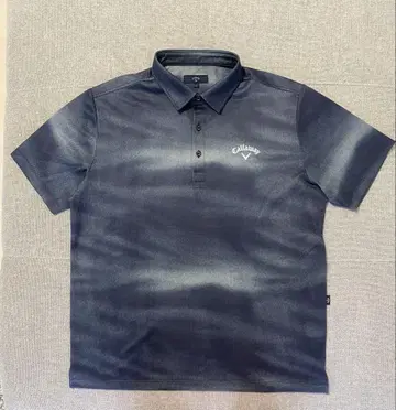 새상품급 Callaway 캘러웨이 바람구멍 메쉬 수면 프린트 셔츠 골프
