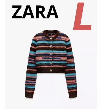 [ ZARA ] 미사용! 알파카 혼방 니트 가디건 L 사이즈