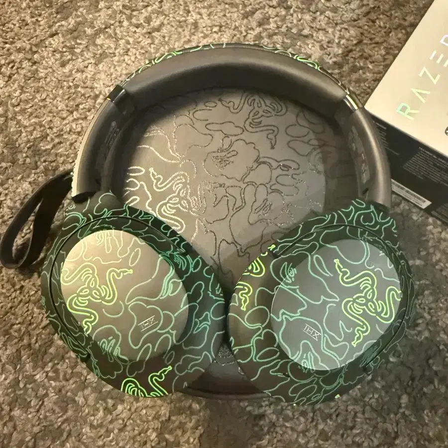 Bape Razer Collab Bape X Razer Gaming Neon Camo T-shirt Asian Size