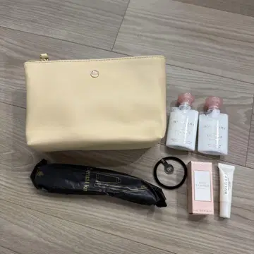 에미레이트 항공 어메니티 파우치 새상품 비즈니스 불가리 베이지 1