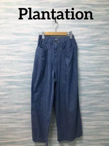 [ Plantation ] 하의 인디고 블루 무지 일본제 M 에이넷