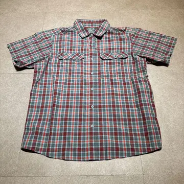 Mountain hard wear 반팔 셔츠 아웃도어 체크 L