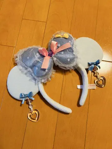 디즈니 미니 리본 귀찌 머리띠