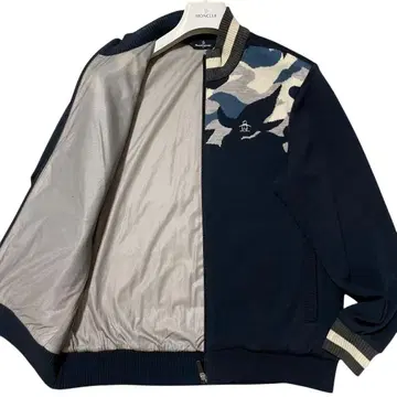 미사용급 Munsingwear 충전솜 니트 자켓 울 자수 로고 L