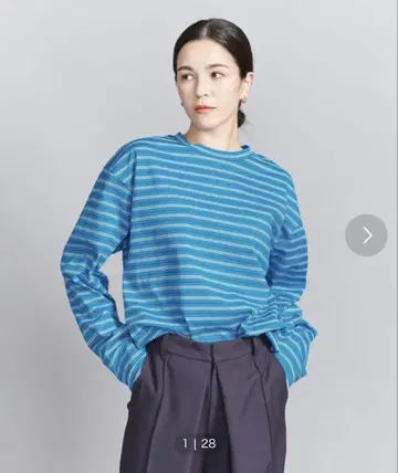 [ BEAUTY&YOUTH UNITED ARROWS ] 코튼 보더 슬리브