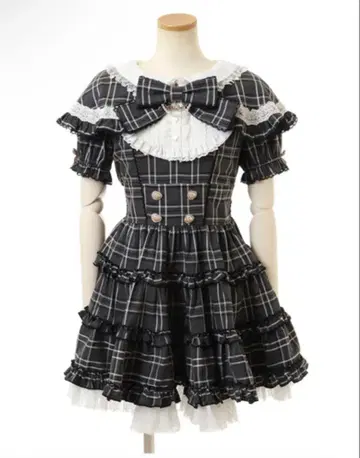 LIZLISA 체크 리본 원피스