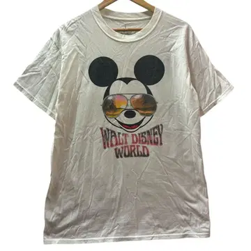 Disney 미키 빈티지 화이트 티셔츠