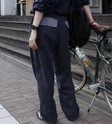 BrokenBase 밀리터리 베이커 팬츠 네이비 L 사이즈