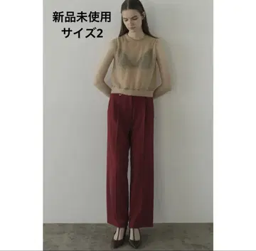 클라네 2WAY TUCK STRAIGHT PANTS