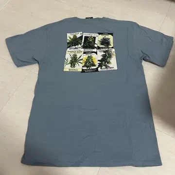 HUF 블루 그레이 티셔츠 M 사이즈