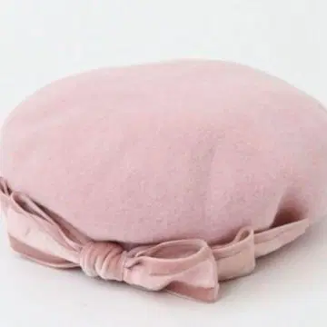 미사용 새상품 아오키 미사코 콜라보 벨벳 리본 베레모