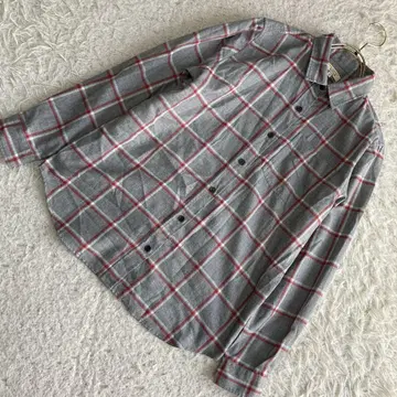 AIGLE 체크 무늬 셔츠 그레이 38 캐주얼 돌려입기