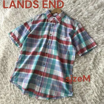 LANDS END 랜즈엔드 체크 무늬 셔츠 M