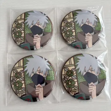 NARUTO TSUTAYA 서생 노멀 캔뱃지 하타케 카카시 4종 세트