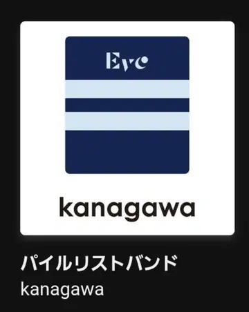 Eve Under Blue 복권 UB상 리스트 밴드 가나가와
