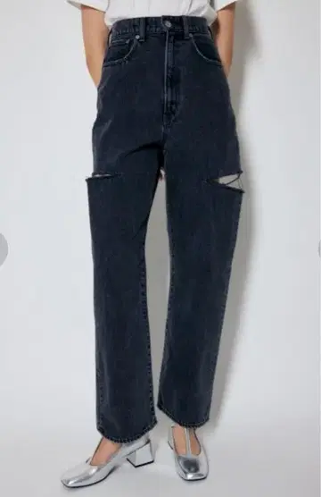 MOUSSY 사이드컷 데미지 데님