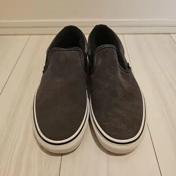 VANS 그레이 스웨이드 슬립온