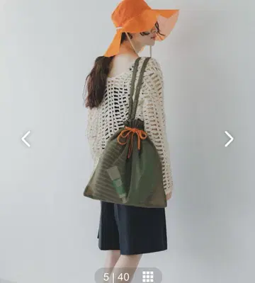 북유럽 생활 잡화점 숨겨진 포켓이 달린 메쉬 복조리 토트