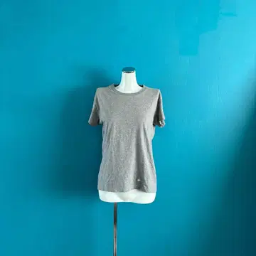 1629 아페쎄 그레이 반팔 원포인트 T셔츠 깔끔한 심플 S