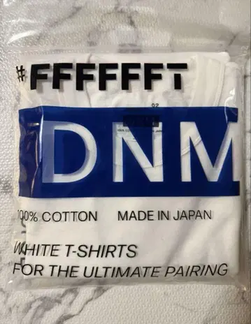 FFFFFFT DNM 데님을 위한 화이트 T셔츠