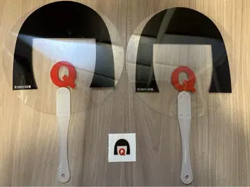 아방갸루디 부채 2개 페이스 페인트 씰 1개